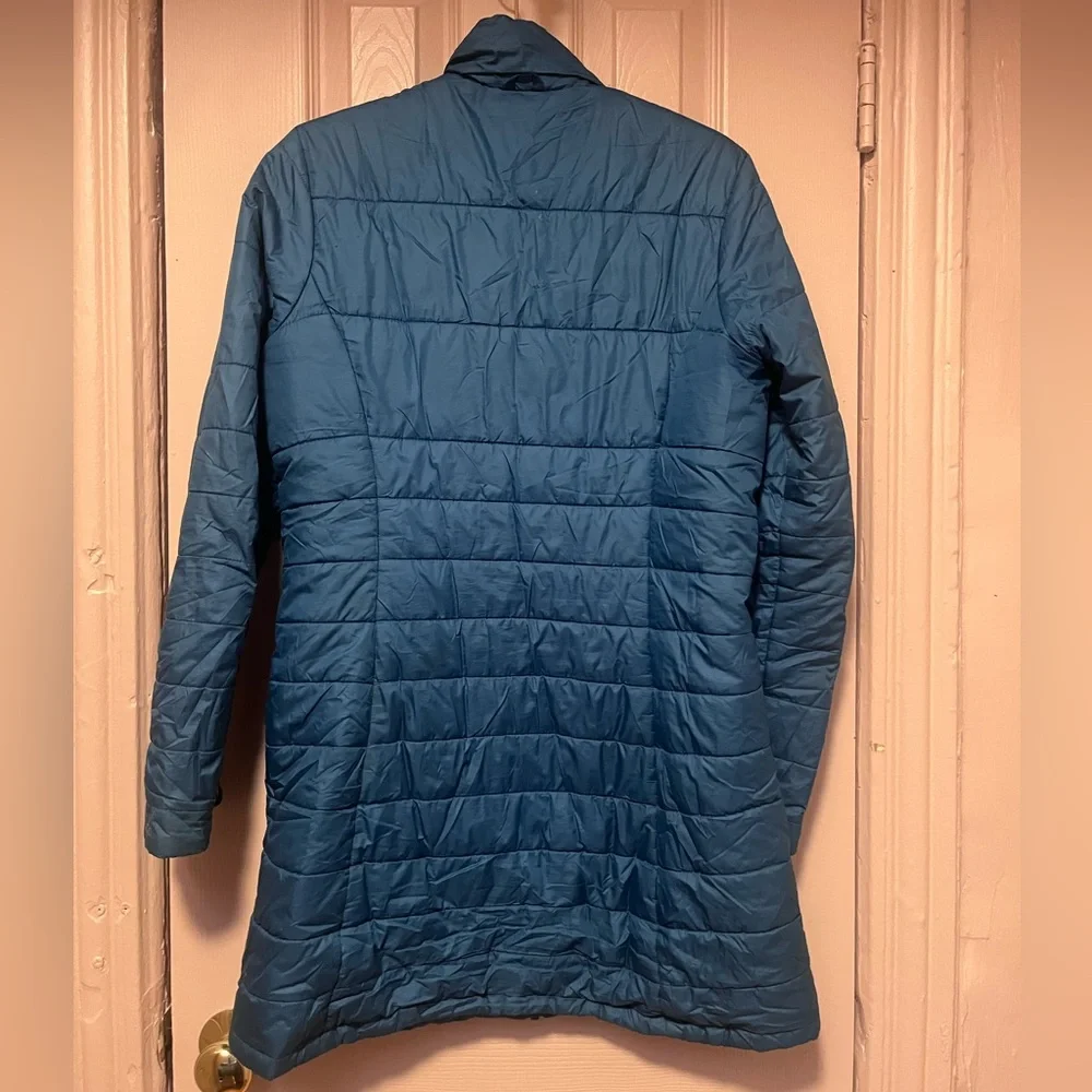 Patagonia Stormdrift 3-in-1 Parka Charcoal Teal Smolder Blue Women's Medium - Picture 6 of 11